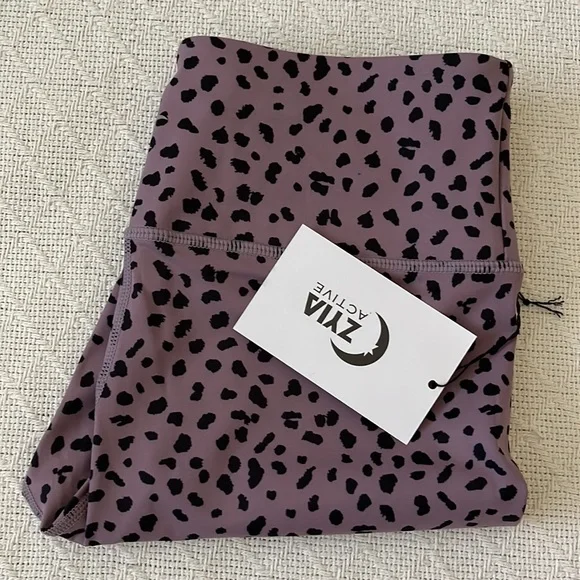 Zyia Lilac Jaguar Fit n Free Hi-rise 7/8 24" - Picture 15 of 16